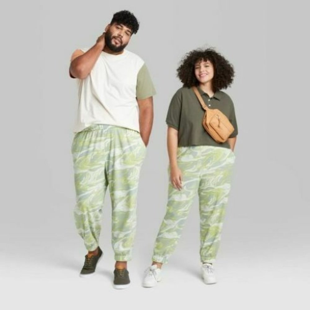 Wild Fable Green‎ Swirl High Rise Jogger Lounge Sweatpants